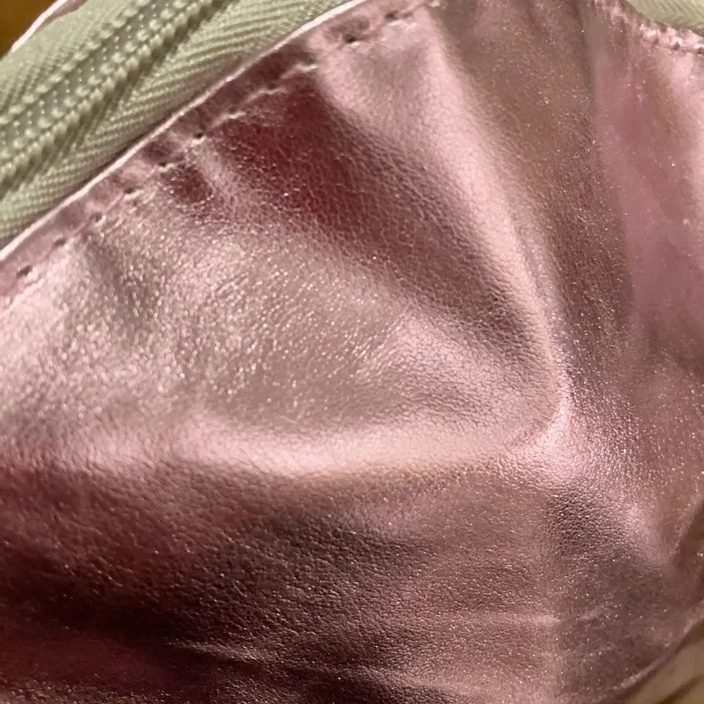 New Metallic Pink Avon Makeup Bag